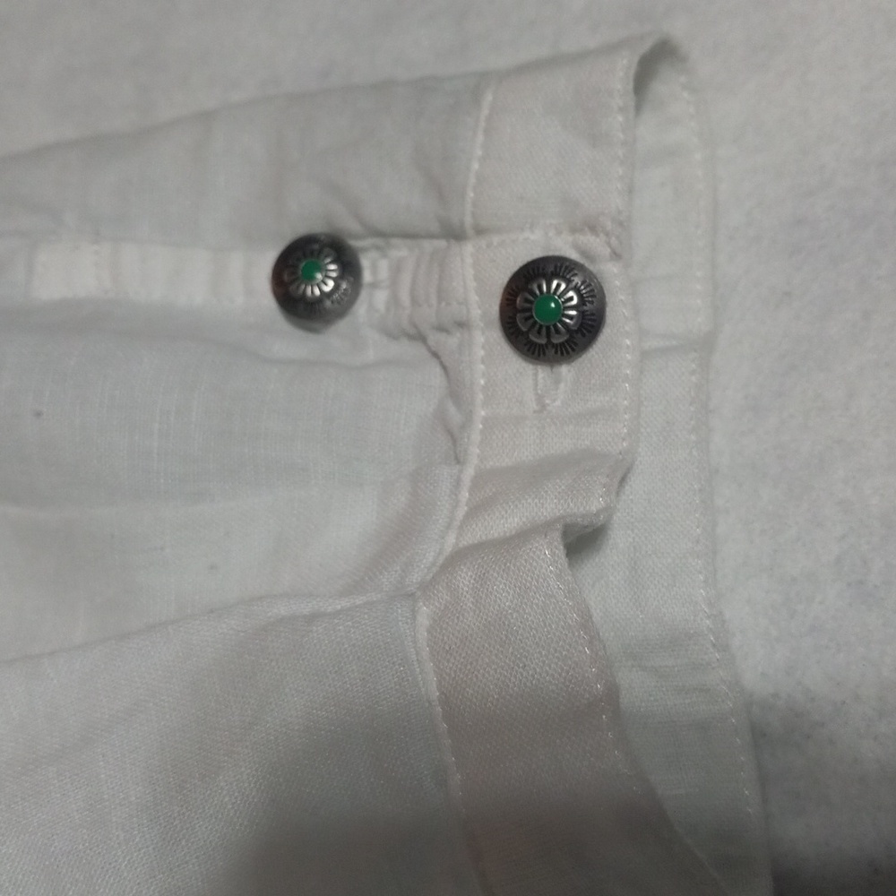 Tasha Polizzi White Blouse with Blue Embroidery - Picture 5 of 12